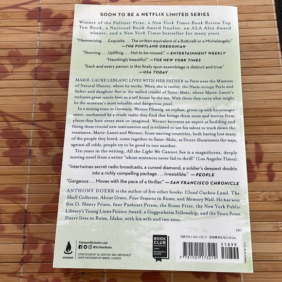 All the Light we cannot see. By Anthony Doerr. 1 New York Times Bestseller. - Picture 4 of 6